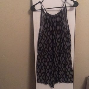 Black and white romper